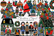 Watercolor Christmas Clipart, an Illustration by Designworld (Thumbnail 1 of 5)