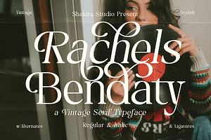 Rachels Bendaty - Retro Serif, a Font by Shakira Studio