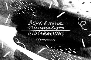 Hand Drawn Black&White Backgrounds