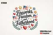 4th of July Father’s Day PNG Bundle, an Object Graphic by GlitterCraft (Thumbnail 24 of 61)