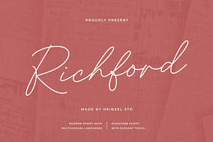 Richford Signature Font