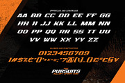 THE PURSUITS - All Caps Sporty Font, a Font by Gassstype (Thumbnail 6 of 9)