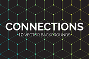 Connections: 10 Vector Backgrounds, a Pattern Graphic by chewkotski (Thumbnail 1 of 10)