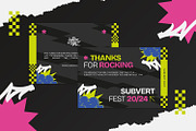 Subvert Fest - Thank You Card, a Print Template by StreaksideStd (Thumbnail 2 of 3)