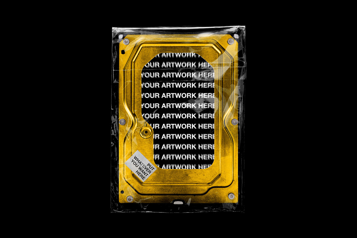 Hard Drive Storage Mockup, a Mockup by TuomoDesign (Photo 2 of 3)