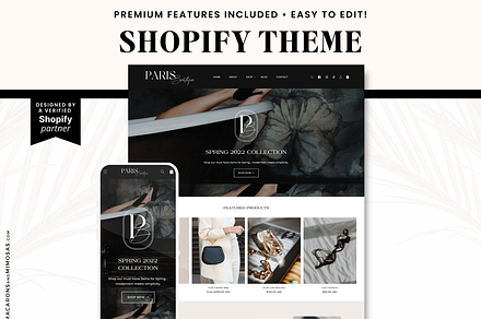 Bold Luxe Shopify Theme, a Websites & App Template by Macarons and Mimosas