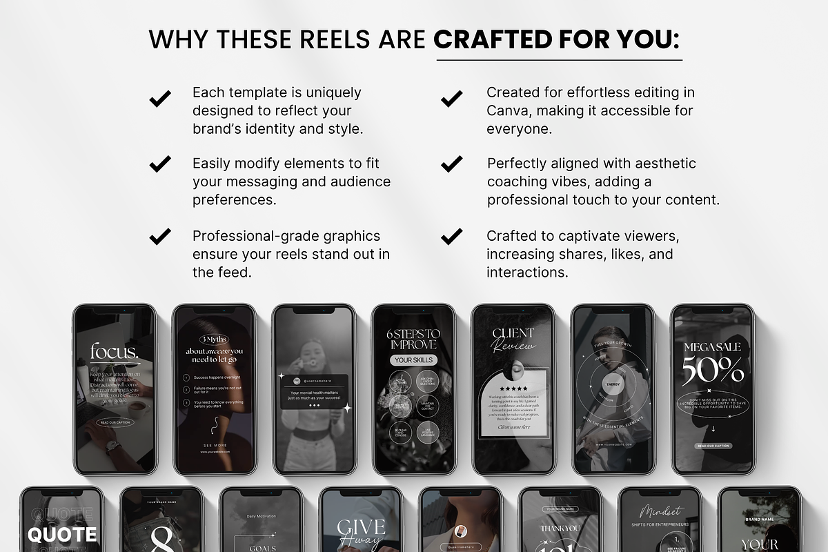 Coach Instagram Reels Templates, a Social Media Template by DigiPax (Photo 8 of 11)