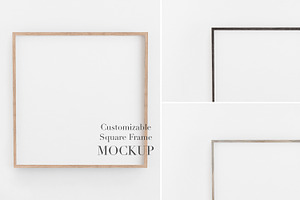 Mockup Frame Customizable 1x1 Ratio