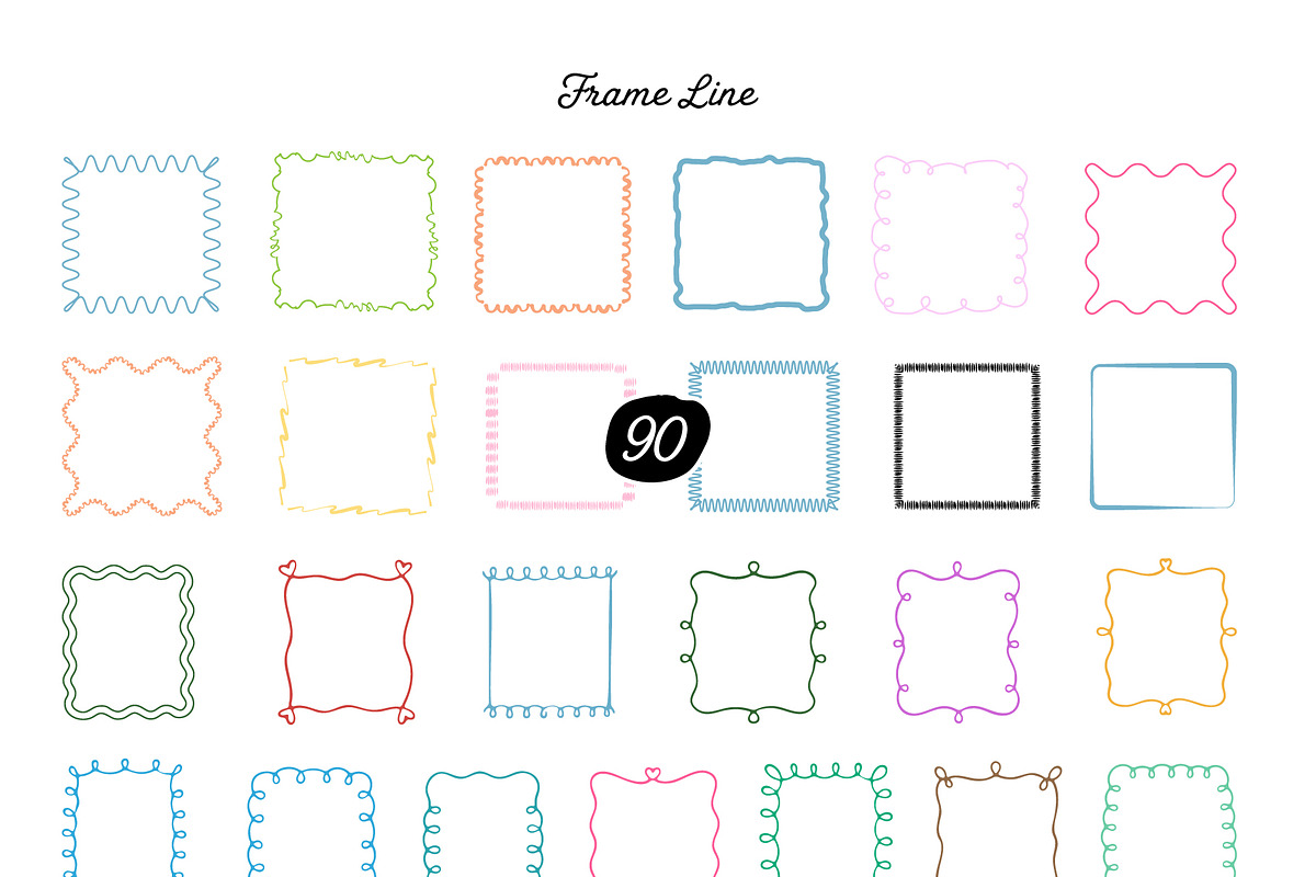 300+ Whimsical Background and Frames, an Object Graphic by Jiwstudio (Photo 8 of 20)