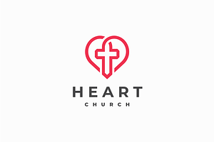 Heart Church Logo, a Branding & Logo Template by yopie
