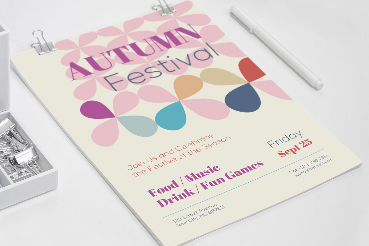 Autumn Festival Colors, a Flyer Template by Me55enjah Design (Photo 4 of 4)