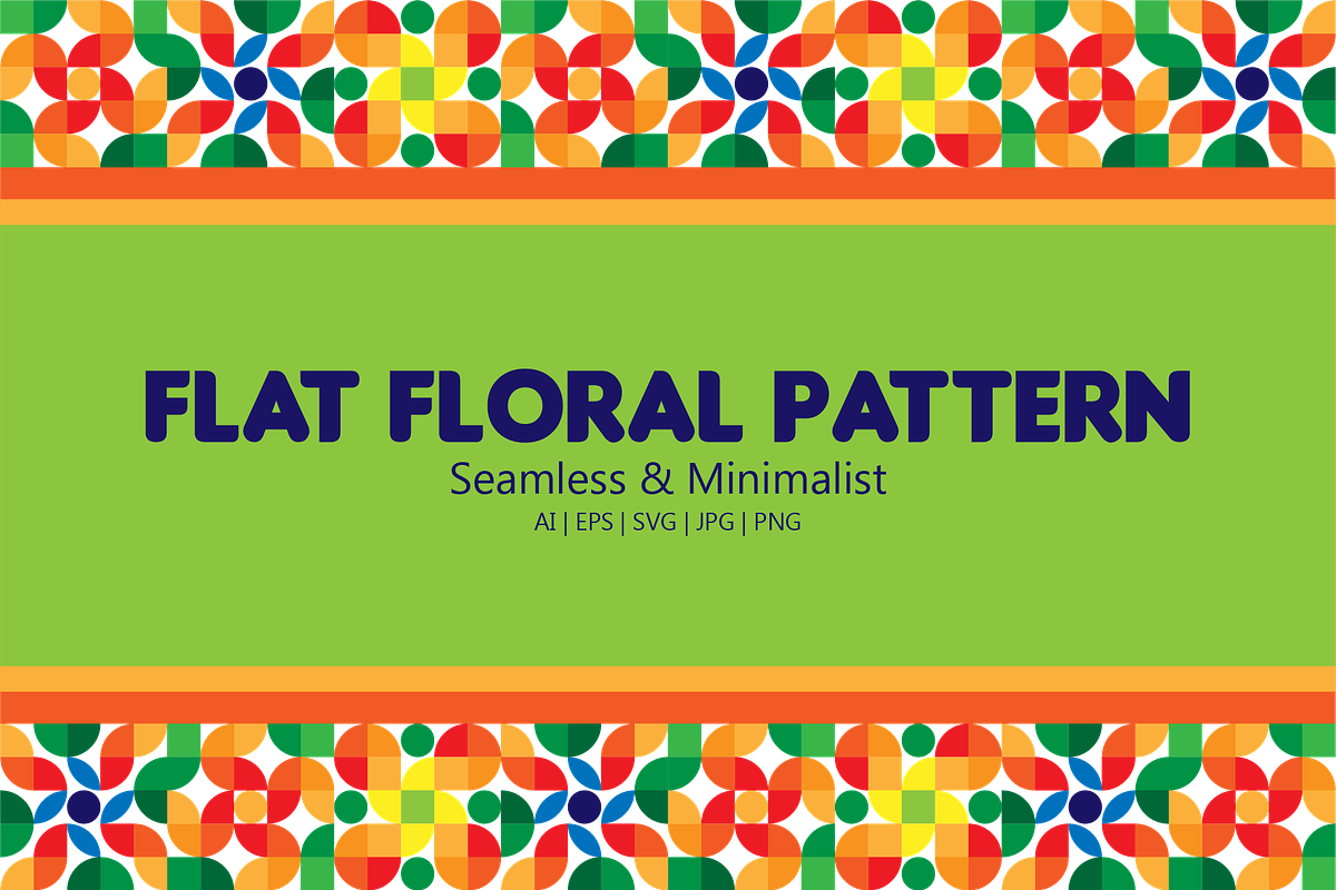 Flat Floral Seamless Pattern 3, a Pattern Graphic by WM48 Shop (Photo 1 of 5)