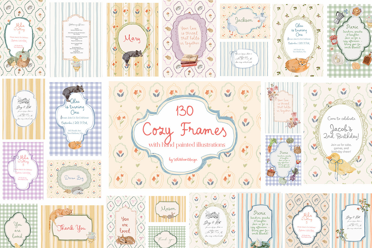 Cottagecore Illustratios Bundle, a Decorative Illustration by whiteheartdesign (Photo 14 of 23)