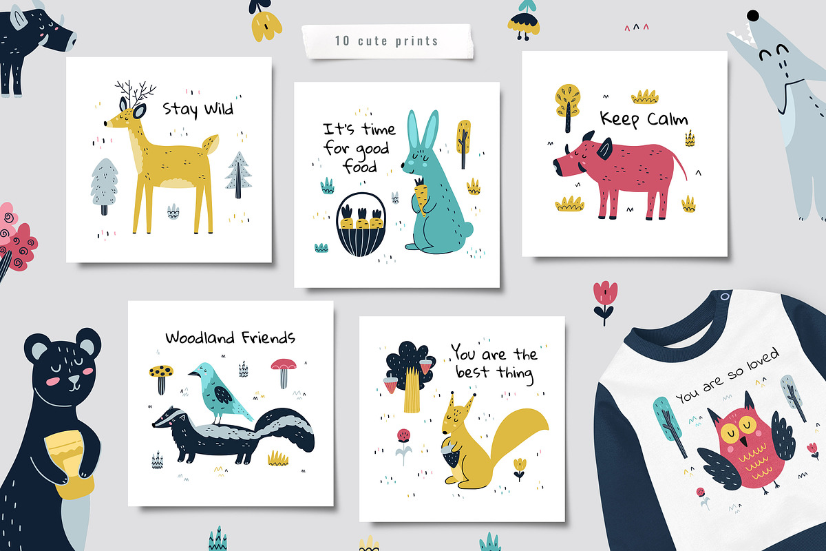 Forest Animals Collection, an Animal Illustration by Gulnara Sabirova (Photo 8 of 12)