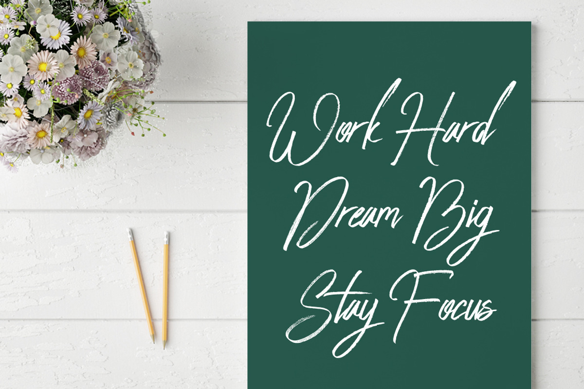 Peace Maker - Handletter Font preview 5