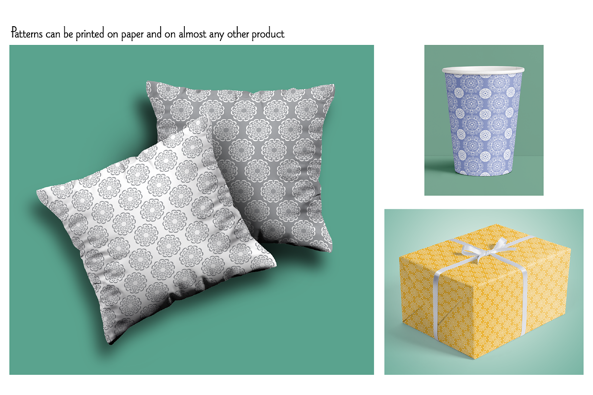 Seamless Pastel Medallion Geometrics preview 2