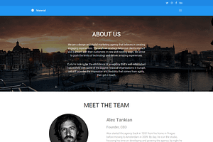 Material: Elegant Website Template
