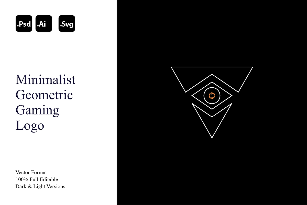 Minimalist Geometric Gaming Logo, a Branding & Logo Template by Luxury Logos (Photo 1 of 4)