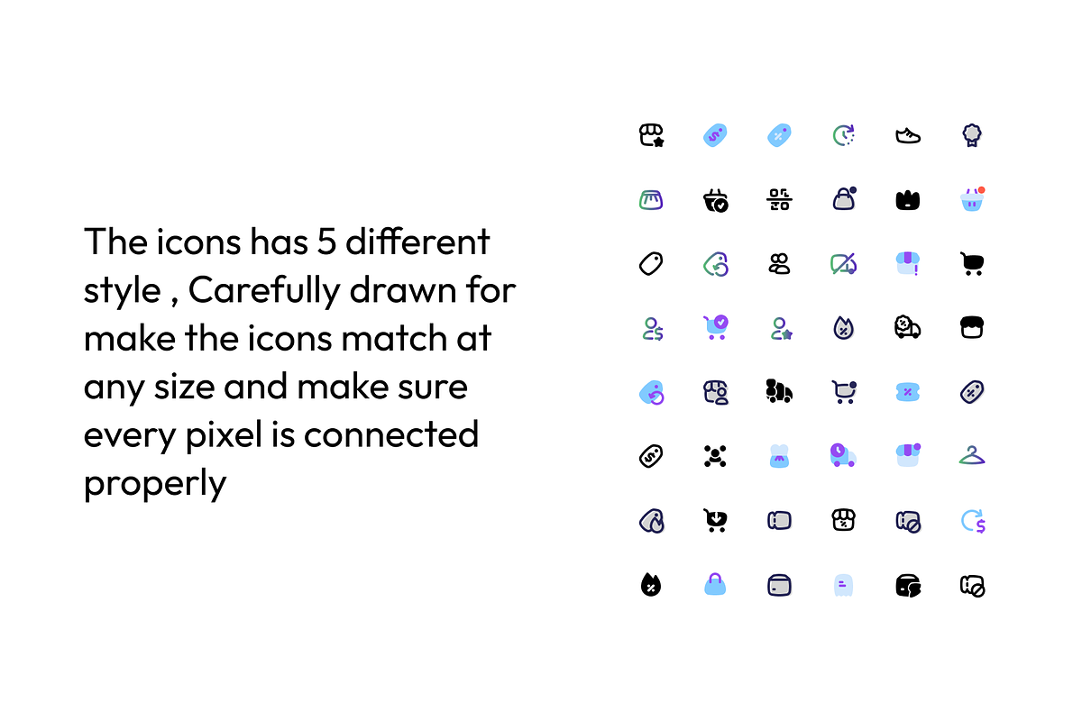 5 Style set of 750 Shopping Icons, an Outline Icon by Directico Design Kit (Photo 2 of 8)