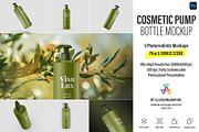 Cosmetic Pump Bottle Mockup 5 Views, a Cups & Container Mockup by Illusiongraphic (Thumbnail 1 of 22)