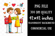 Vintage Cute Valentine's Day, an Illustration by Designking (Thumbnail 5 of 5)