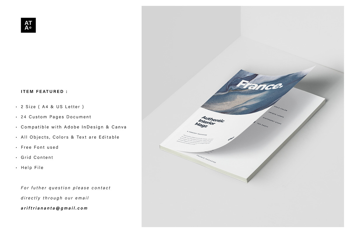 FRANCE Creative Portfolio, a Magazine Template by Arif Tri Ananta (Photo 13 of 14)