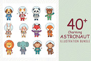 Charming animals in astronaut suits, an Object Graphic by Sofia's Fashion (Thumbnail 3 of 3)