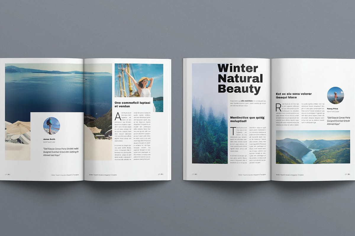 Winter Travel & Vacation Magazine, a Magazine Template by E-Type (Photo 5 of 7)