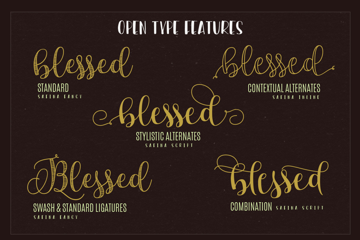 Safina Font Family preview 5