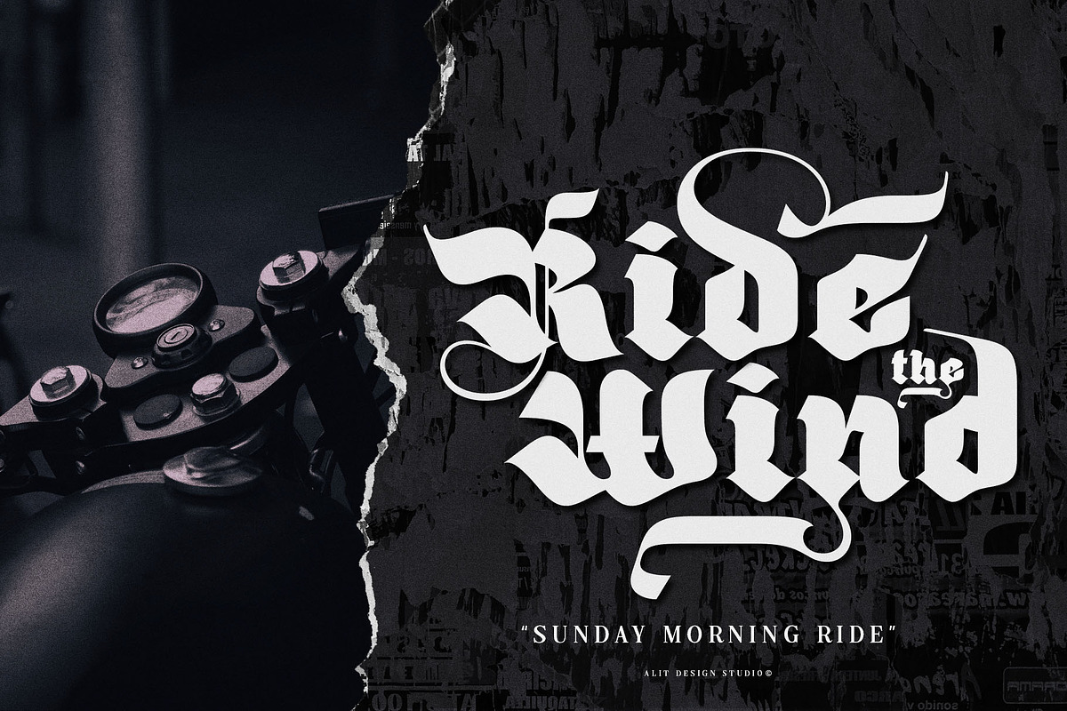 Giant Black Typeface, a Blackletter Font by alit design (Photo 6 of 20)