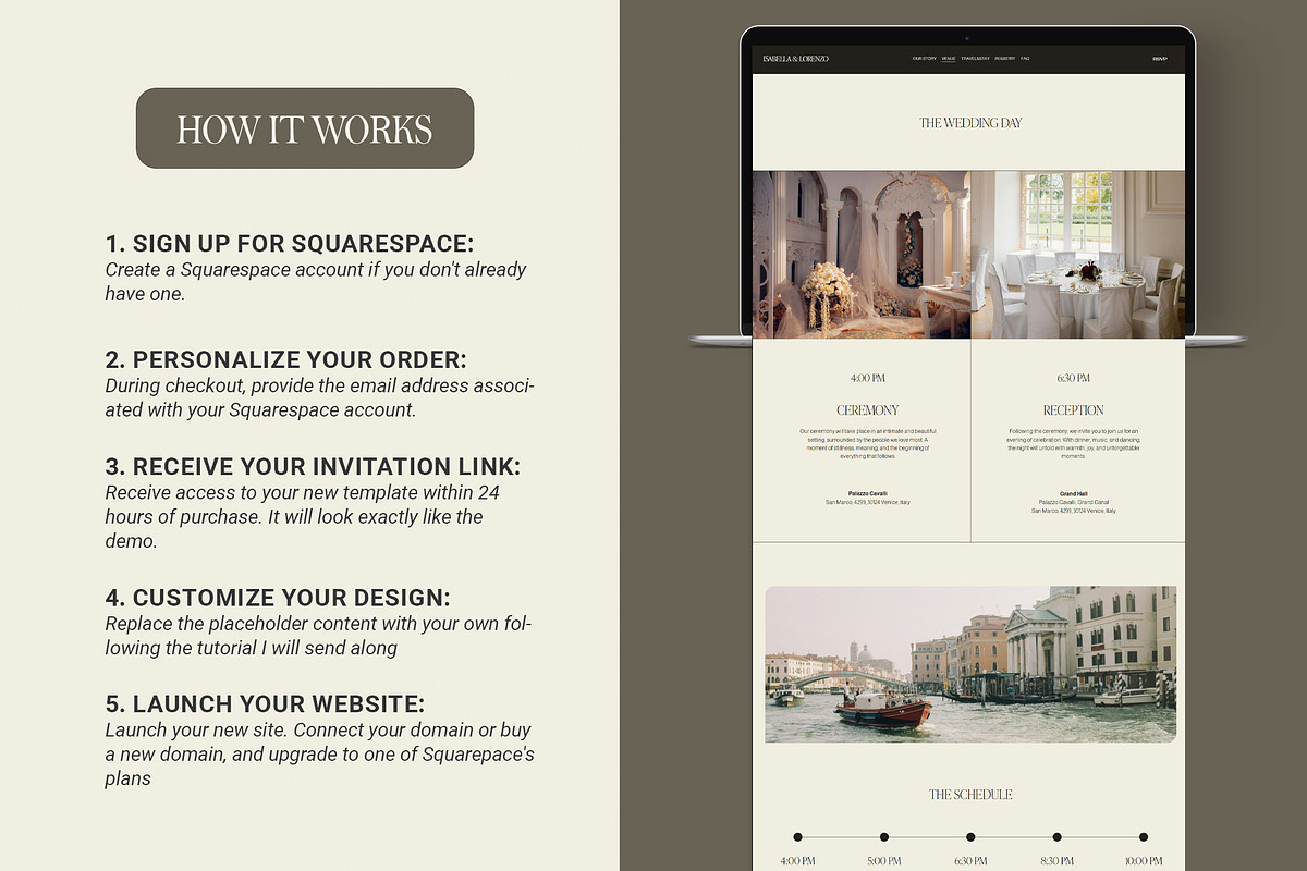 Destination Wedding Website Template, a Squarespace Template by 3.14&Co (Photo 9 of 9)