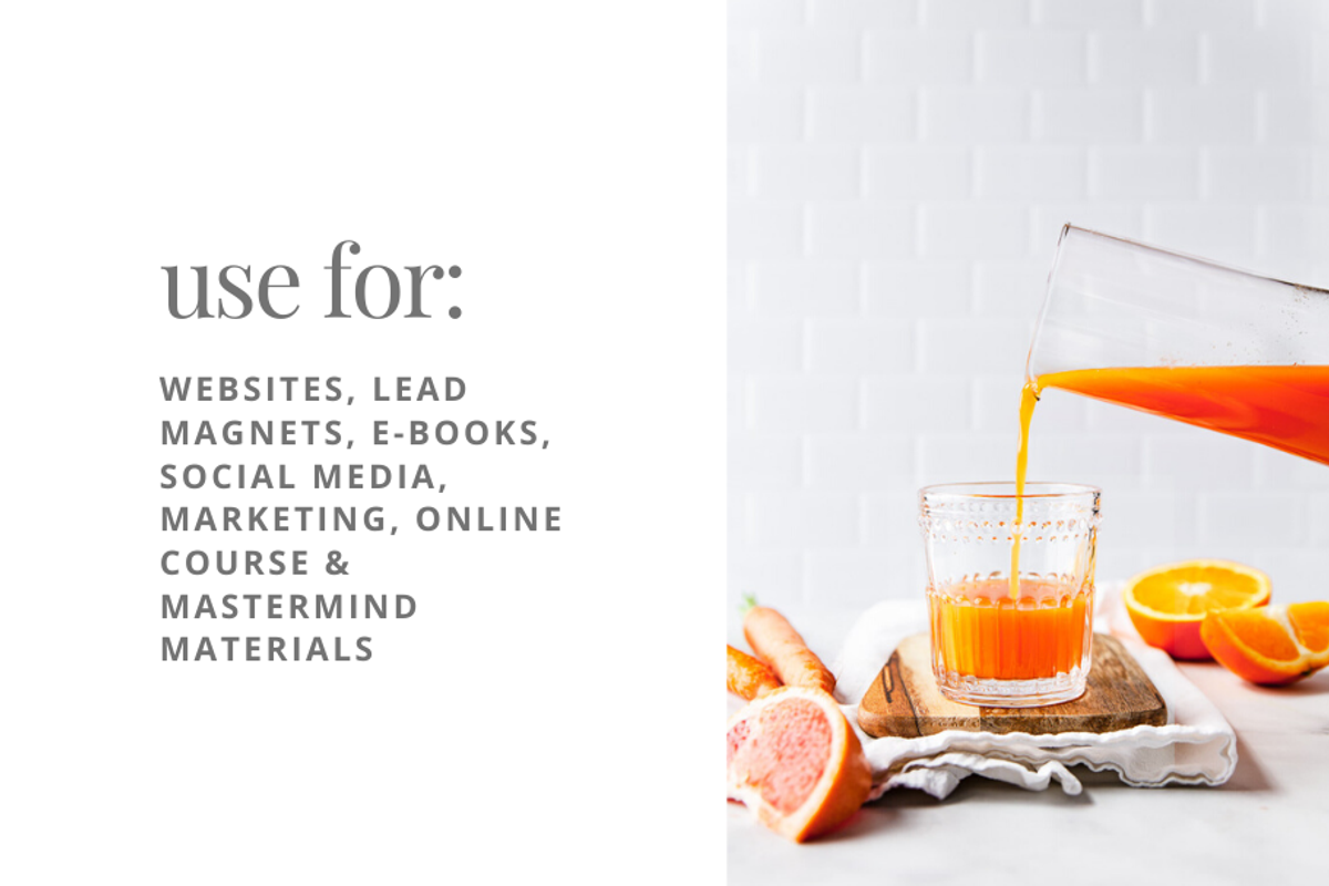 JUICE & SMOOTHIE stock image bundle, a Health & Medical Photo by Brand Spanking You (Photo 5 of 7)