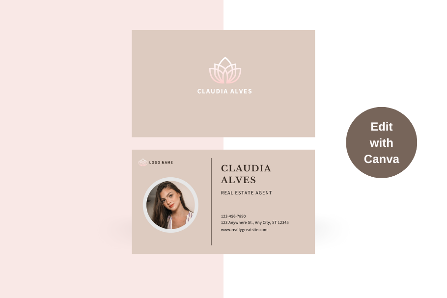 Business Card Neutral Colours