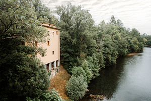 Riverside house in Asturias forest, an Architecture Photo by SkyNext