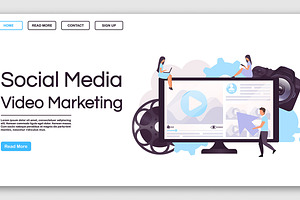 Social Media Video Marketing Webpage