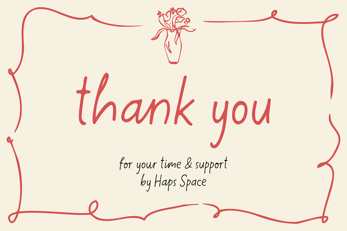 Friendly Casual Handwritten, a Handwritten Font by Haps Space (Photo 8 of 8)