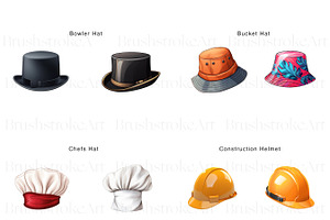 Hats Illustration Clipart, Top Hat