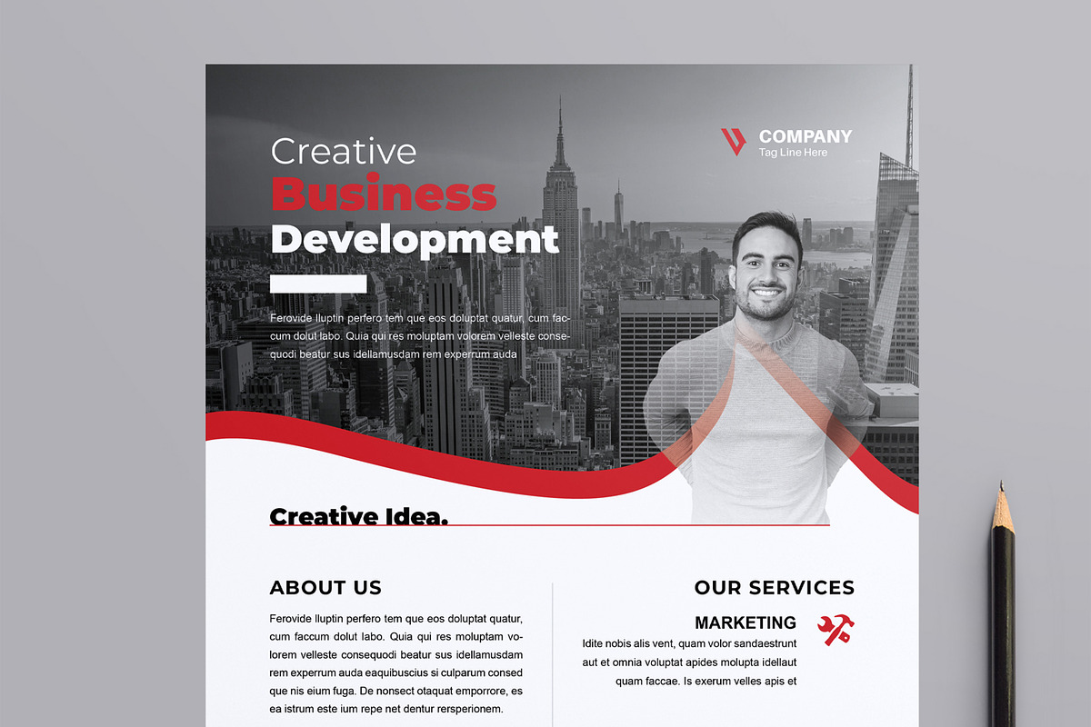 Corporate Flyer Design, a Flyer Template by MightyDesign (Photo 2 of 8)