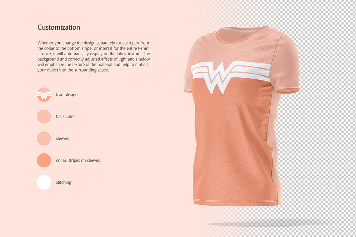 Women's T-shirt Animated Mockup, a Shirt Mockup by rebrandy (Photo 6 of 11)