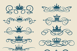 Set Vector Vintage Elements