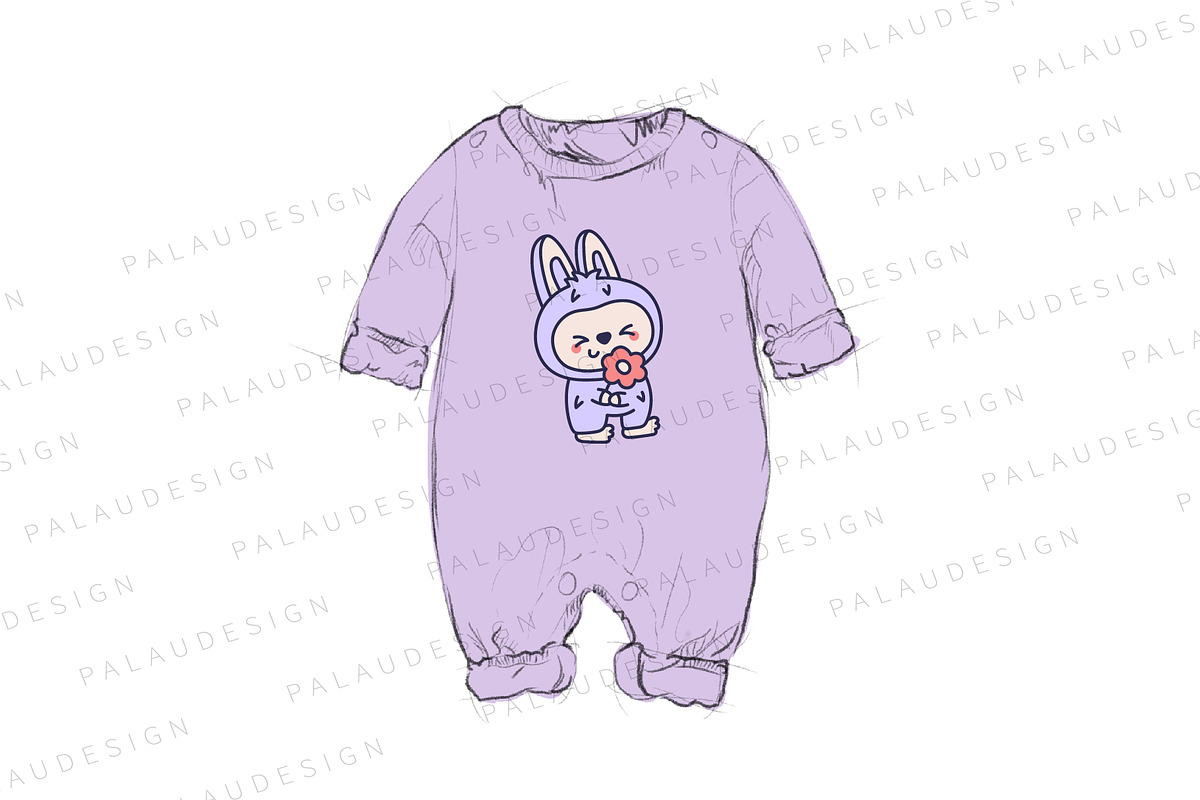 Bunny Monster Clipart Set, an Animal Illustration by Palau (Photo 8 of 12)
