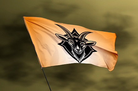 Realistic Flag Concept Mockup