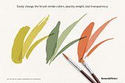 Vector Ink Calligraphy Brushes, a Brush Add-On by Komet & Flicker (Thumbnail 6 of 12)