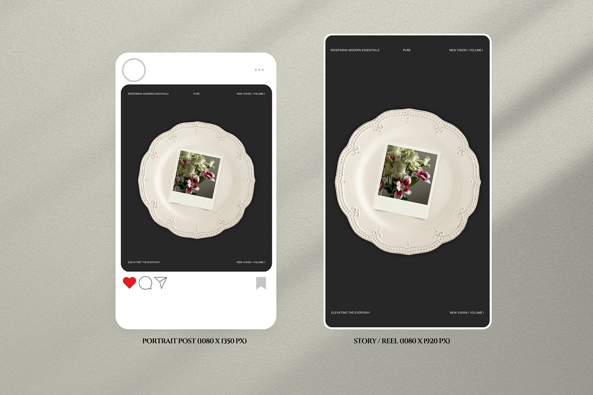 The Bordeaux Social Media Kit, a Social Media Template by Pani Temp. (Photo 11 of 12)