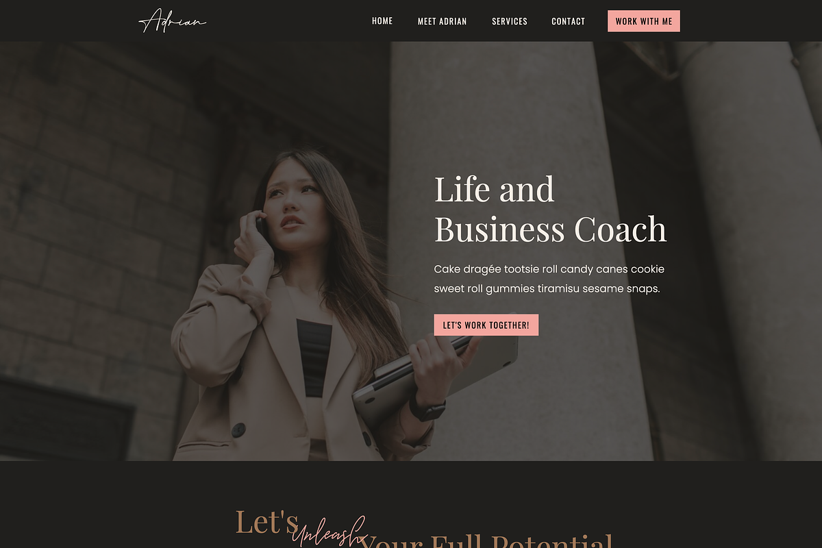 Showit Website Template - Adrian, a Templates & Theme by Capri & Rome (Photo 2 of 7)