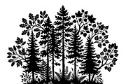 Majestic Pine Trees SVG, a Finance Illustration by Amazin_art (Thumbnail 28 of 41)