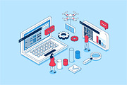Isometric Concepts Illustrations, a Finance Illustration by alexdndz (Thumbnail 8 of 26)