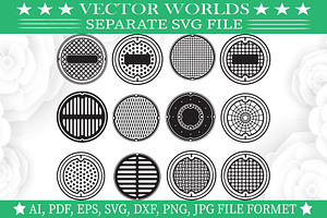 Street Manhole Svg, Manhole Svg