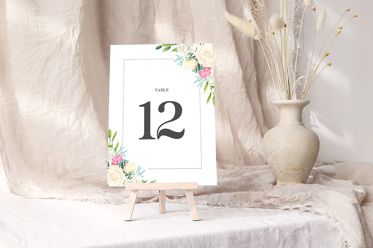 Table Card Template, an Invitation Template by ShineOnWedding (Photo 7 of 12)