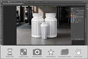 Shaker And Protein Bottle PSD, a Cups & Container Mockup by Bruno's Shop (Thumbnail 2 of 3)